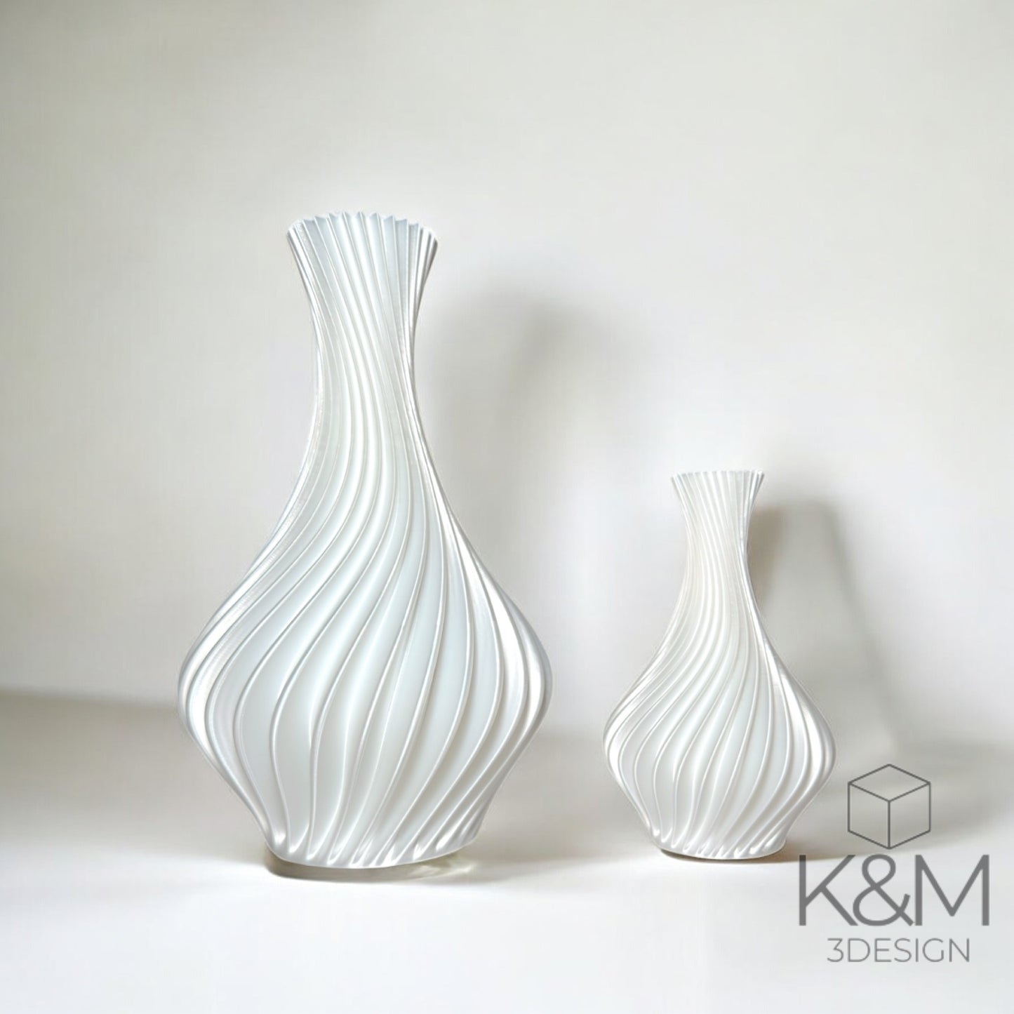 Moderne 3D-Vase für Trockenblumen