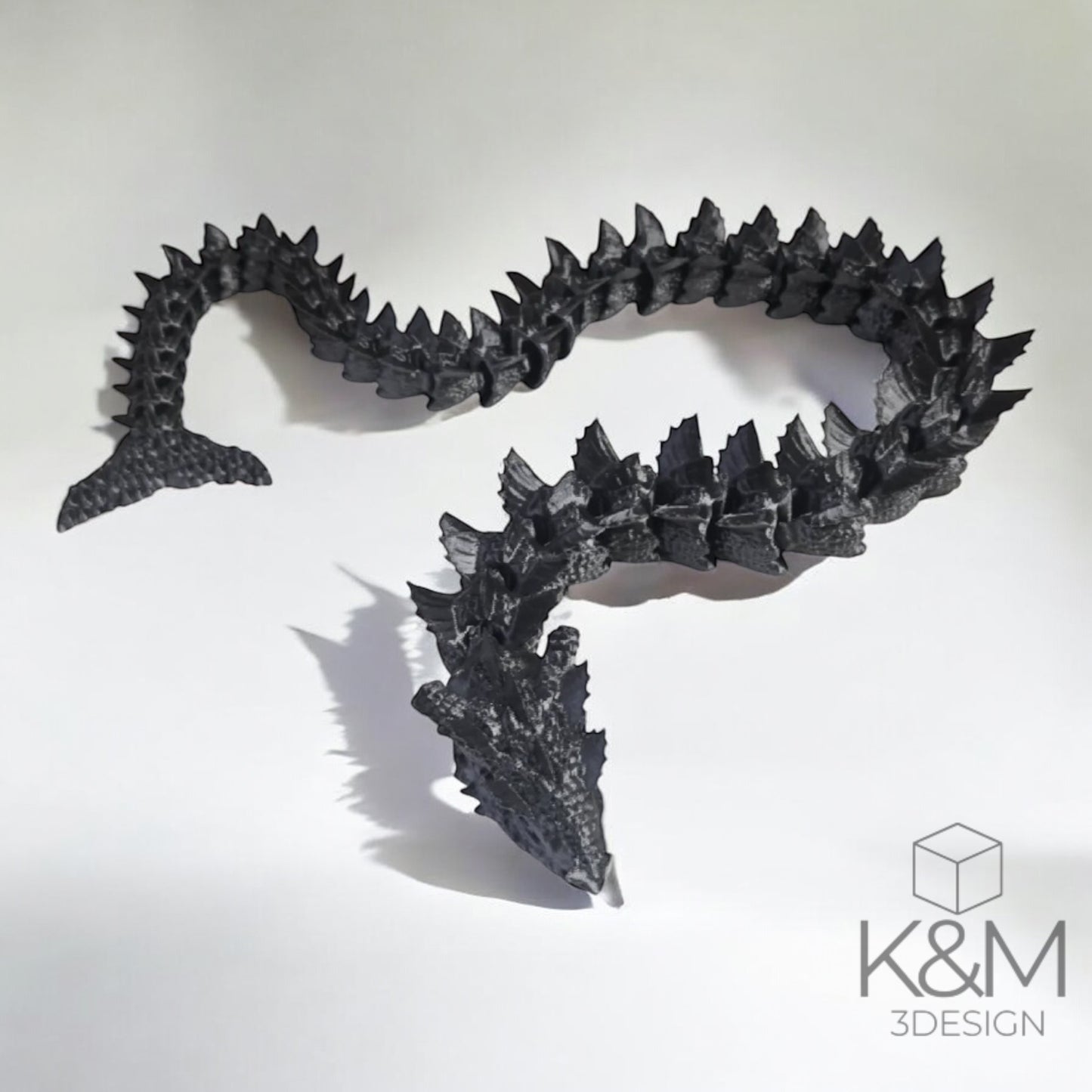 Beweglicher 3D-Kristall-Drache