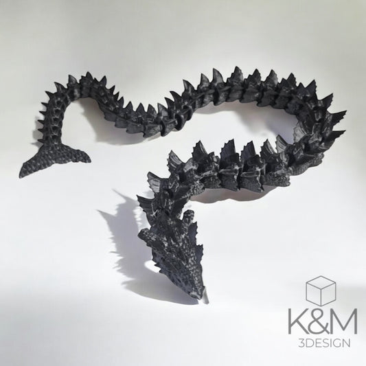 Beweglicher 3D-Kristall-Drache